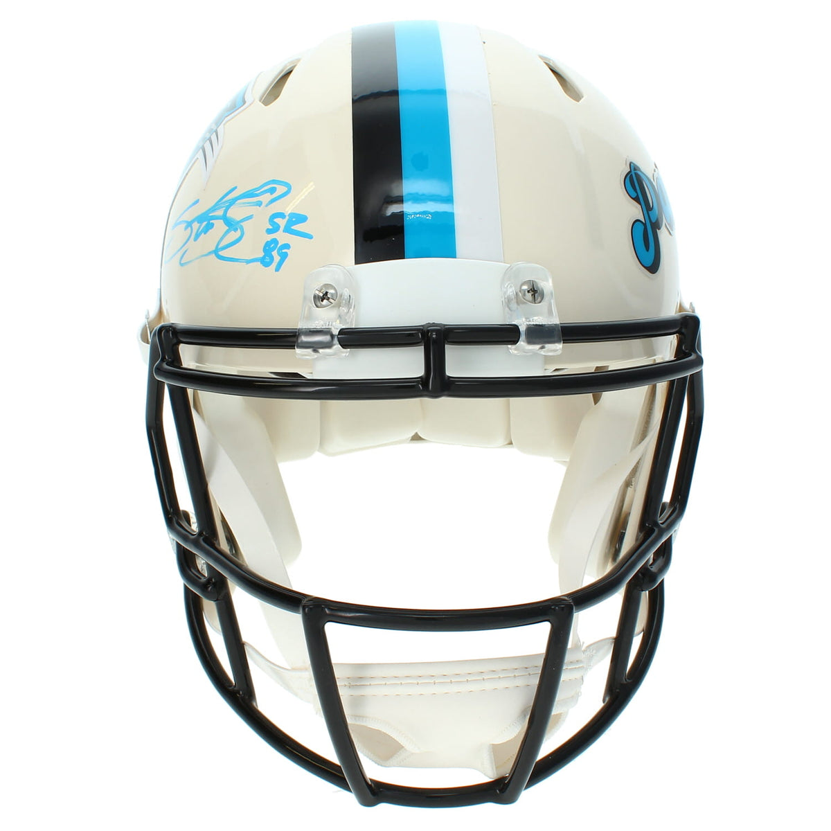 Steve Smith Autographed Carolina Panthers RETRO Speed Authentic Helmet Radtke