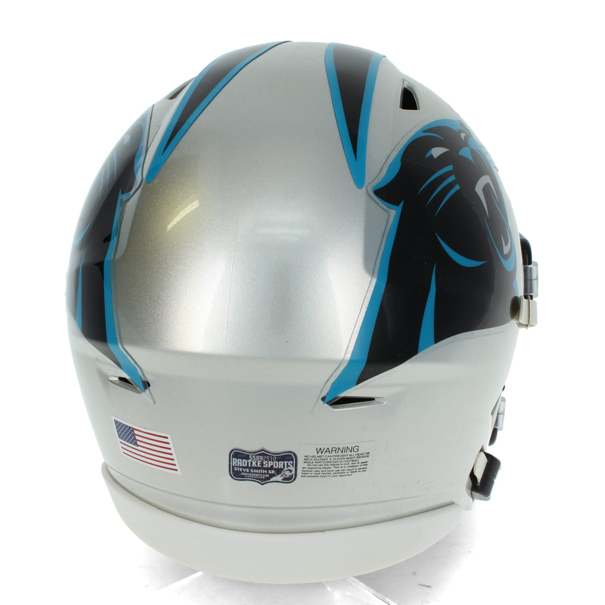 Steve Smith Autographed Carolina Panthers Speedflex Midi Helmet Radtke