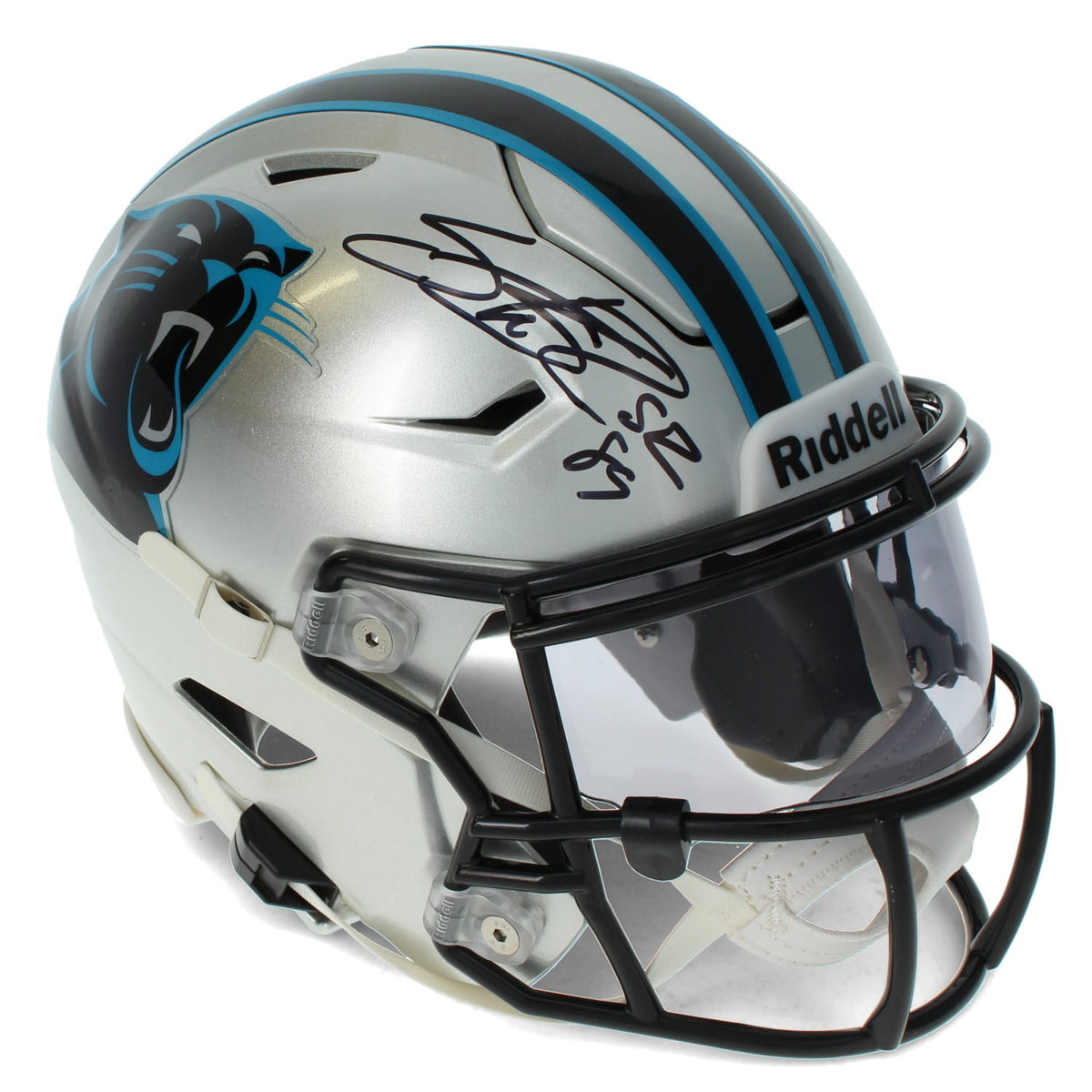 Steve Smith Autographed Carolina Panthers Speedflex Midi Helmet Radtke