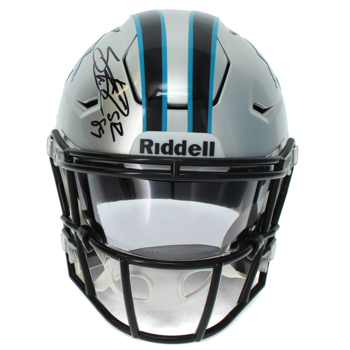 Steve Smith Autographed Carolina Panthers Speedflex Midi Helmet Radtke