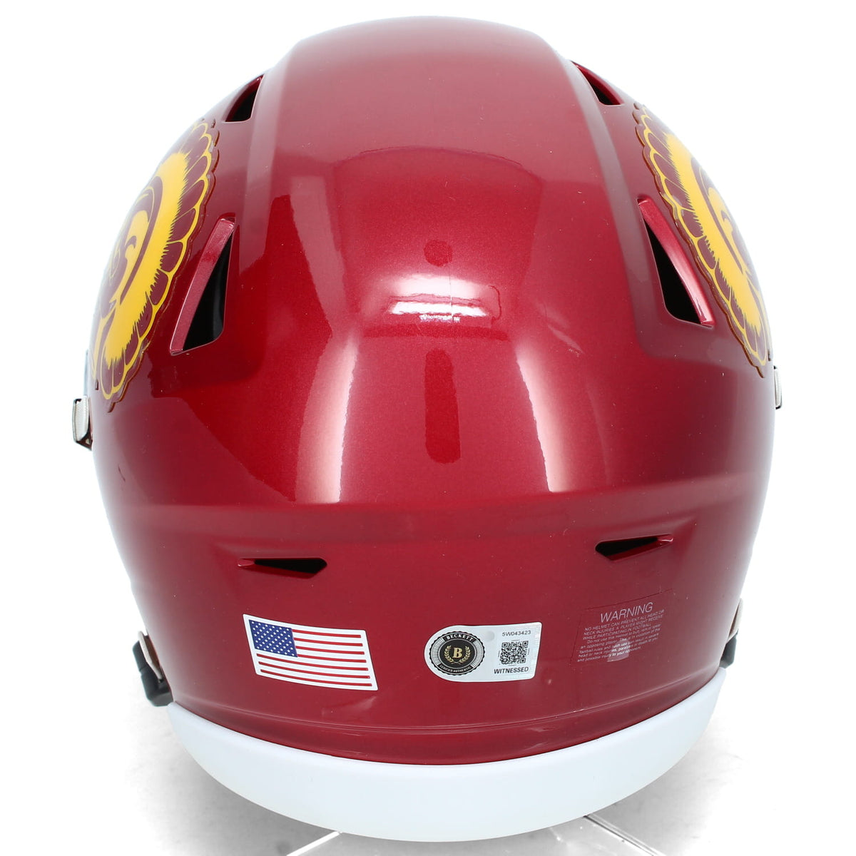 Carson Palmer Autographed USC Trojans Speedflex Midi Helmet Beckett Witnessed