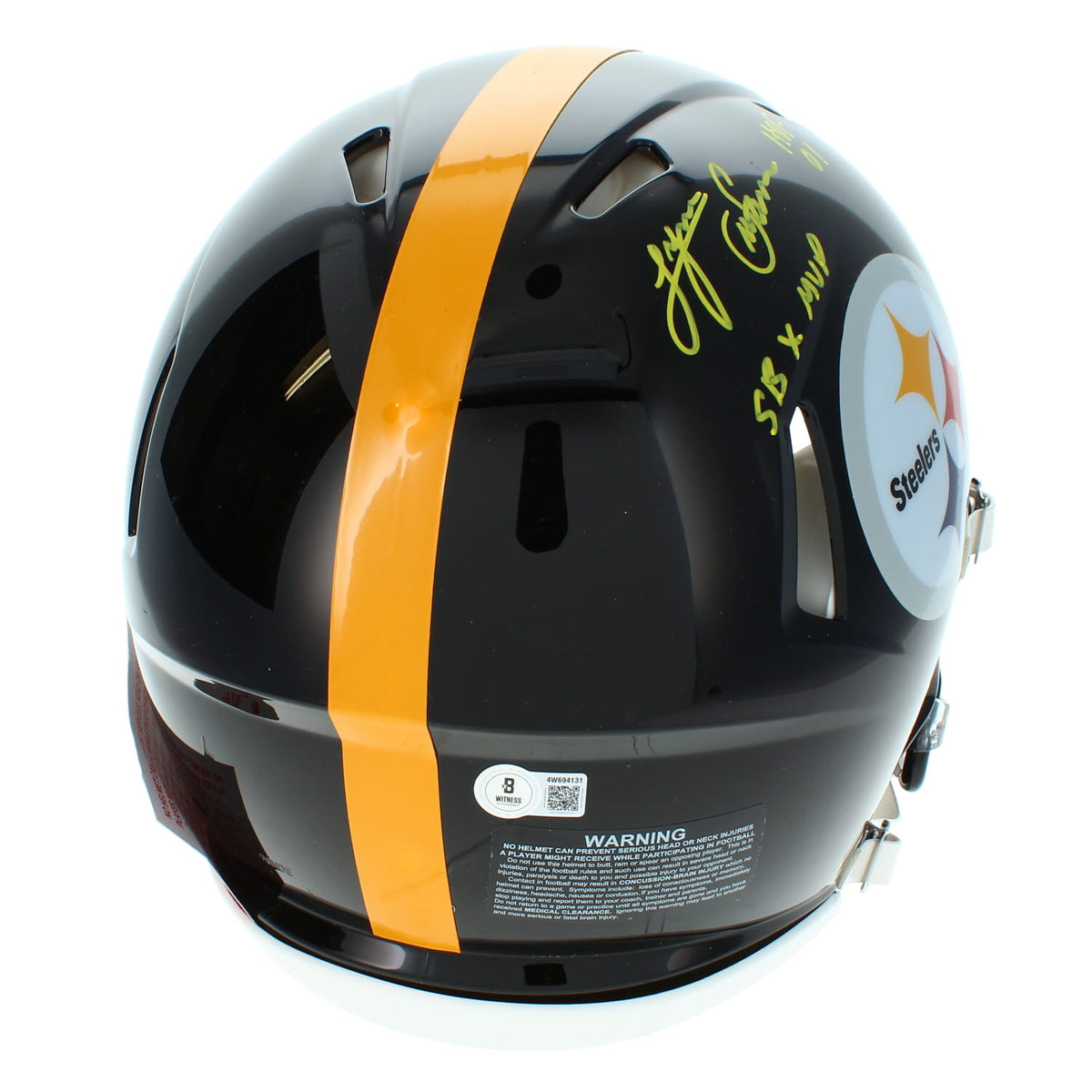 Lynn Swann Autographed/Inscribed "SB X MVP; HOF 01" Pittsburgh Steelers Speed Authentic Helmet Beckett