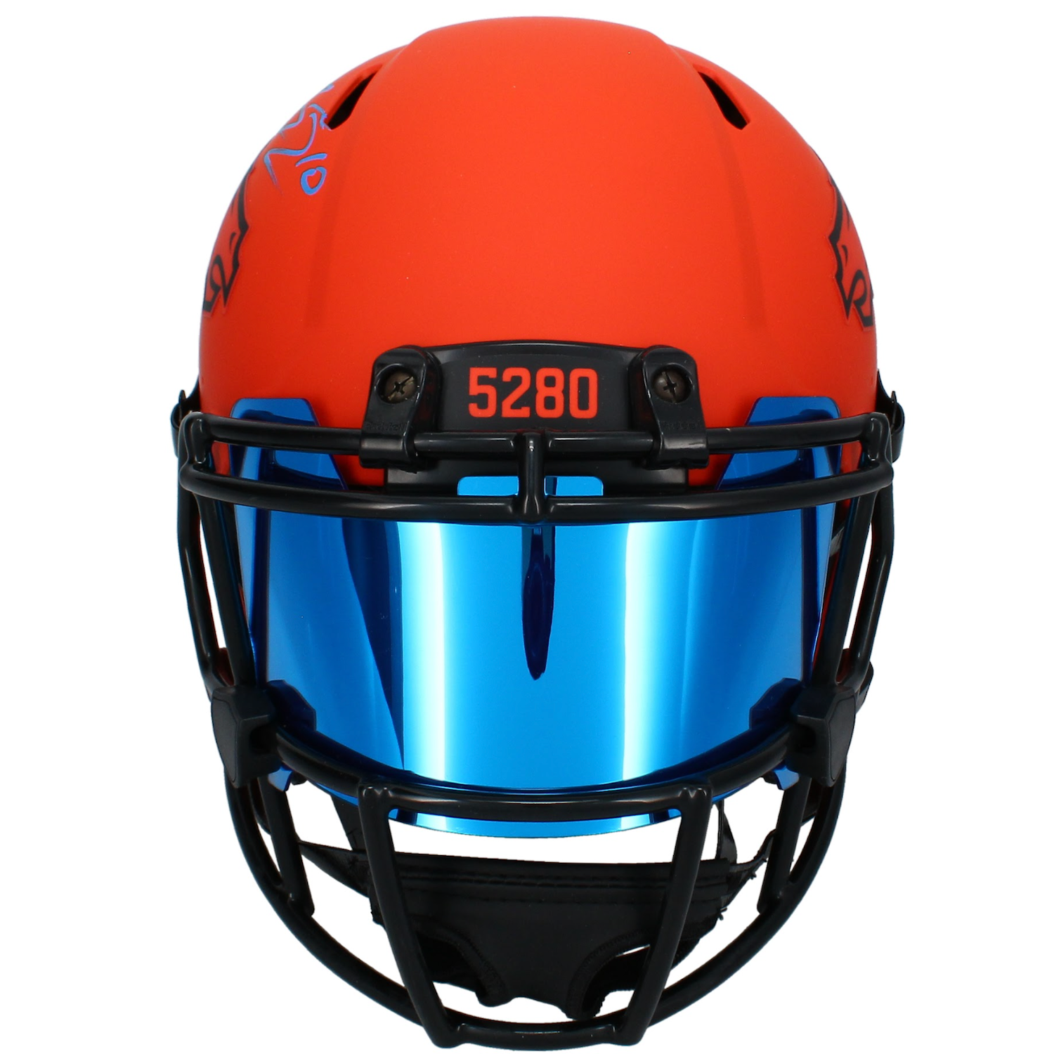 Bo Nix Autographed Denver Broncos RAVE Speed Authentic Helmet with Visor Beckett