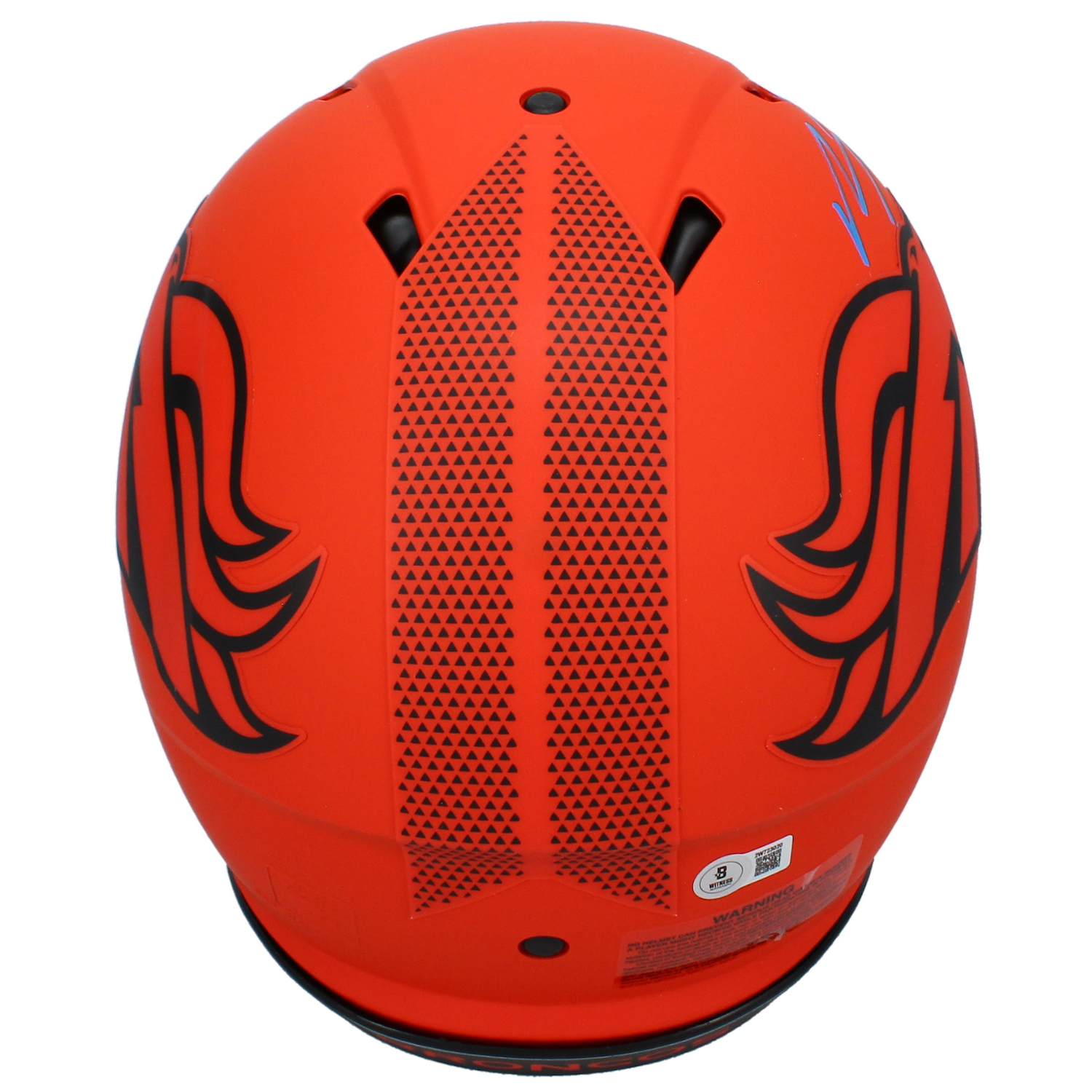 Bo Nix Autographed Denver Broncos RAVE Speed Authentic Helmet with Visor Beckett