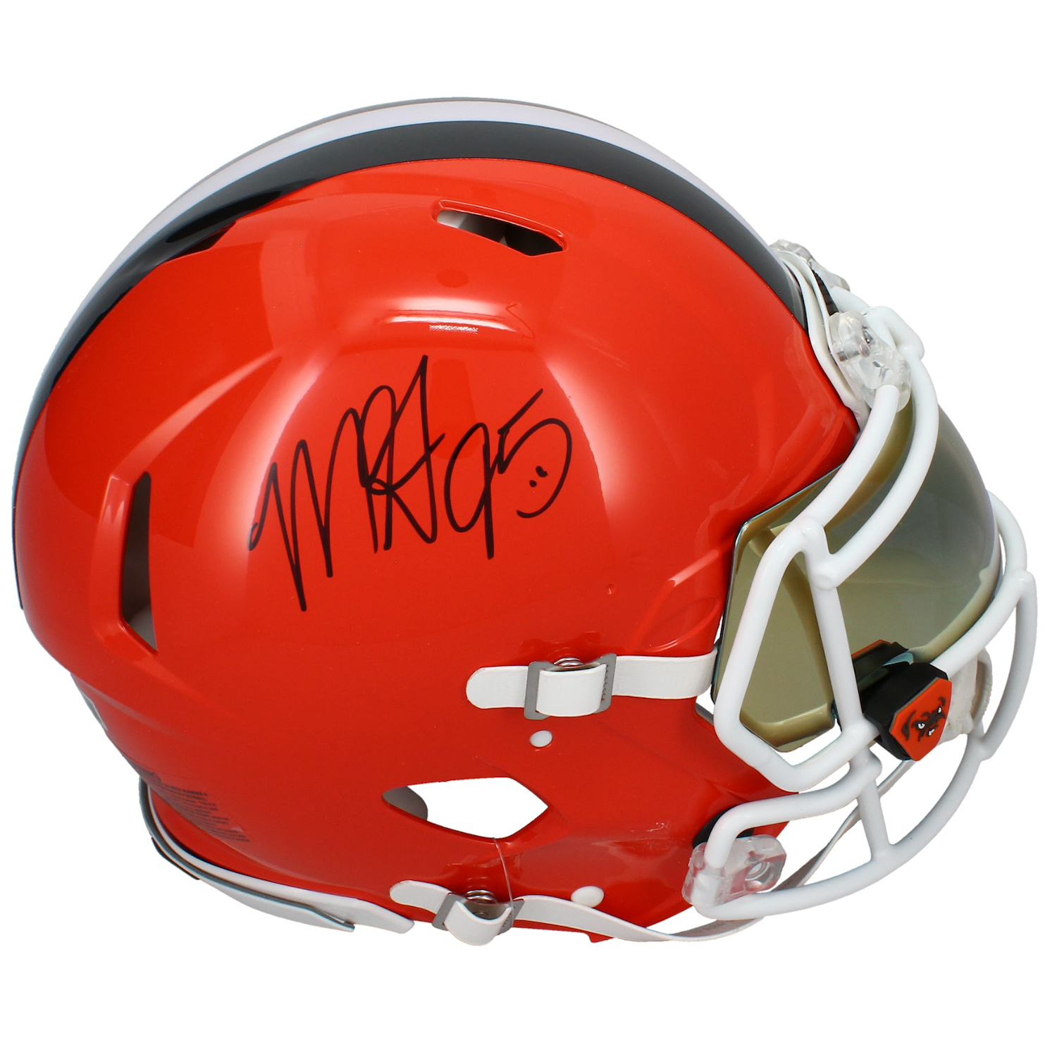 Myles Garrett Autographed Cleveland Browns Authentic Speed Helmet Beckett