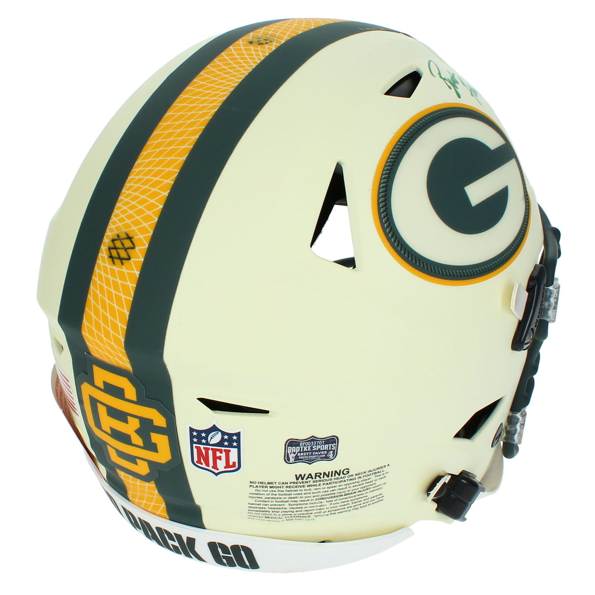 Brett Favre Autographed Green Bay Packers Rivalries Speedflex Helmet Radtke
