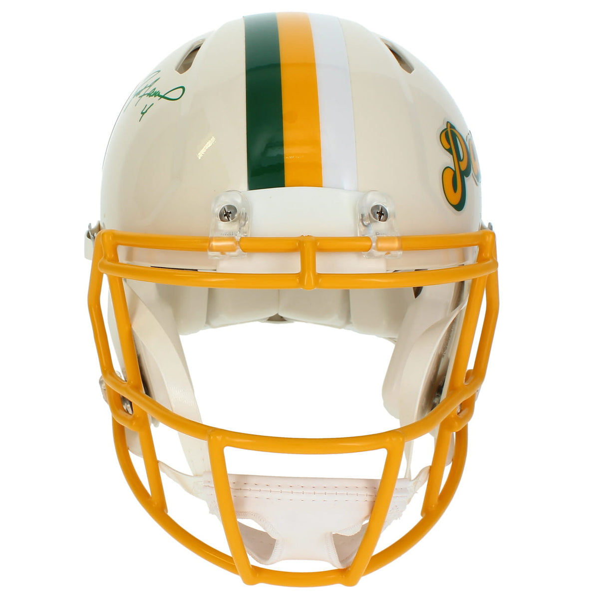 Brett Favre Autographed Green Bay Packers RETRO Speed Authentic Helmet Radtke