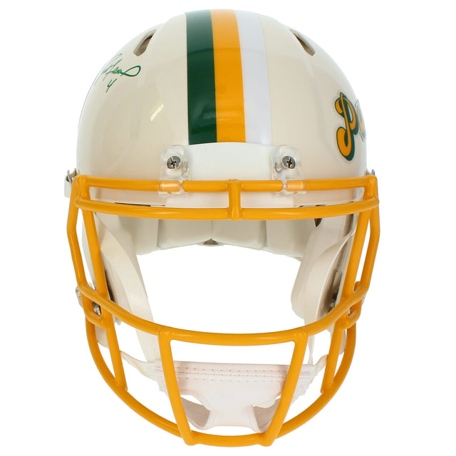 Brett Favre Autographed Green Bay Packers RETRO Speed Authentic Helmet Radtke