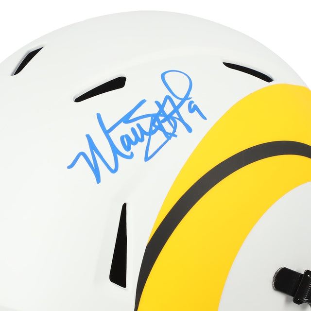 MATTHEW STAFFORD Autographed Rams Lunar Eclipse Full Size Speed Helmet FANATICS