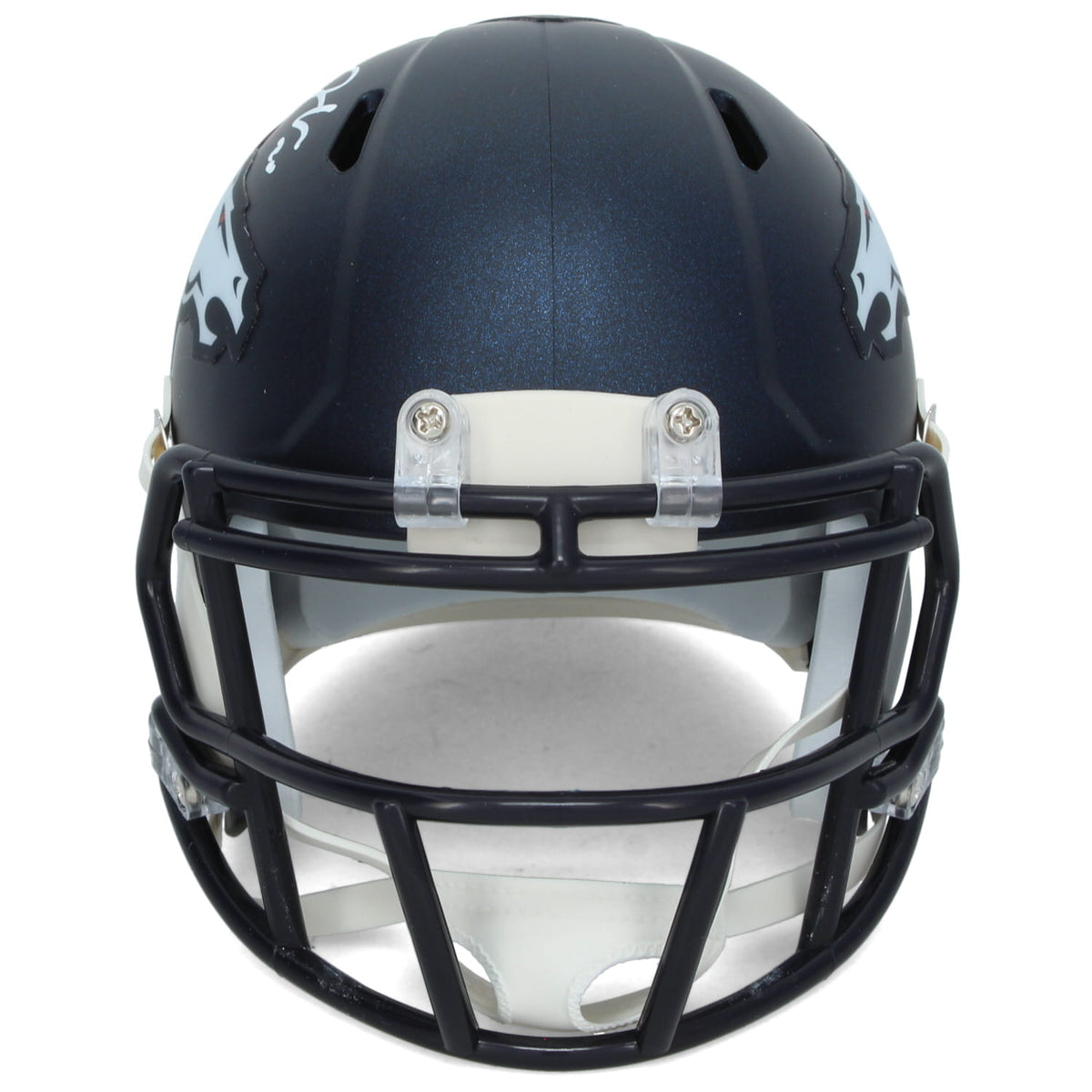 Jonah Coleman Autographed Denver Broncos Speed Mini Helmet Beckett Witnessed