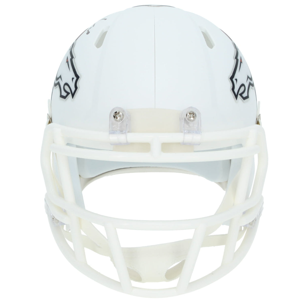 Jonah Coleman Autographed Denver Broncos White 2024 Alternate Speed Mini Helmet Beckett