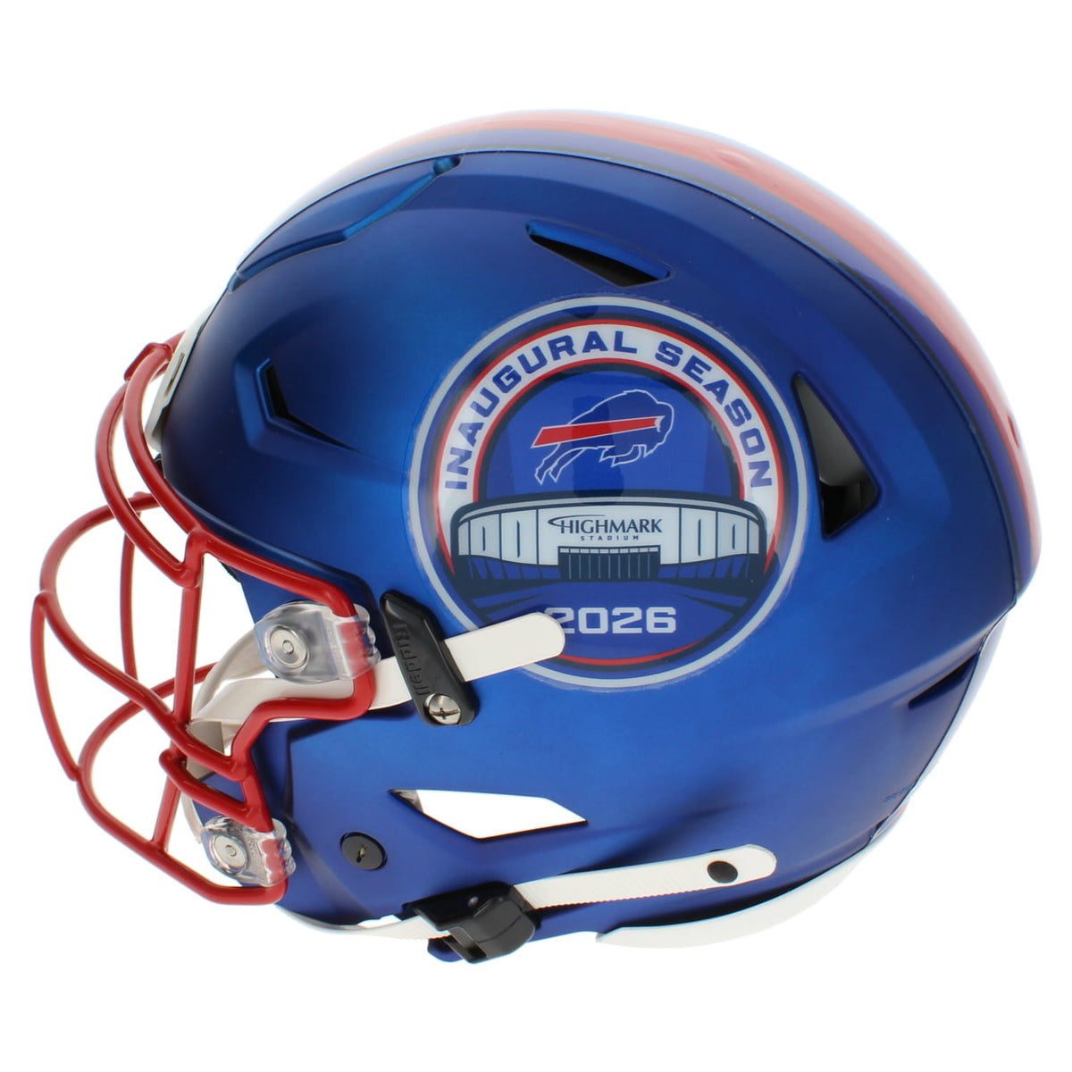 Josh Allen Autographed Buffalo Bills Blue Exclusive Highmark Stadium Inaugural Season Speedflex Authentic Helmet Beckett Witnessed