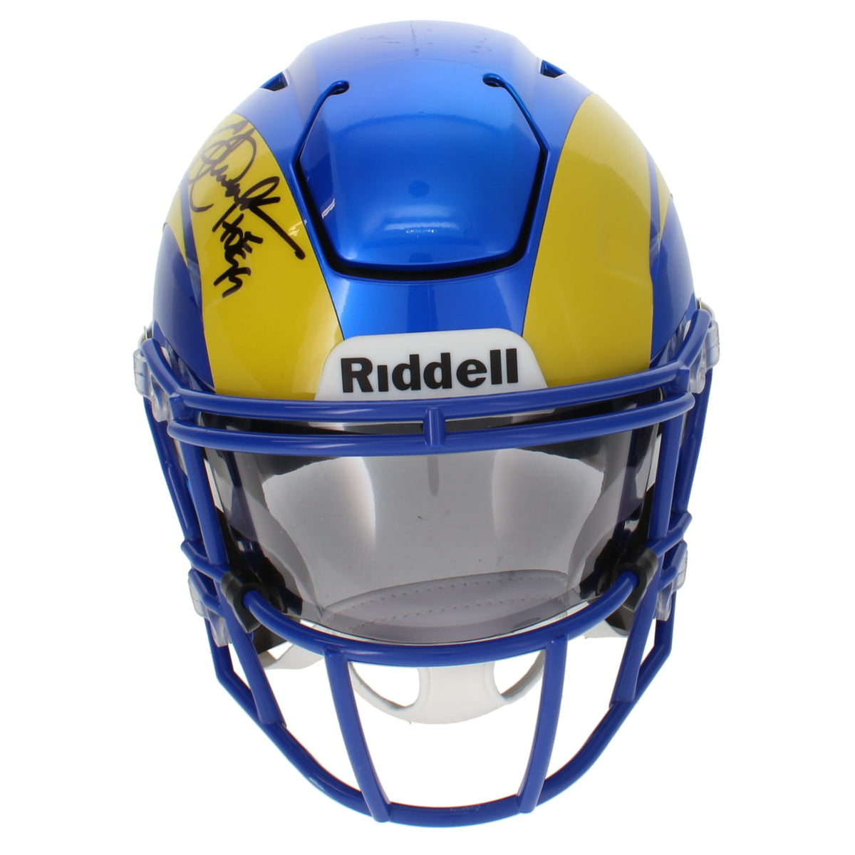 Eric Dickerson Autographed/Inscribed "HOF 99" Los Angeles Rams Speedflex Midi Helmet Beckett