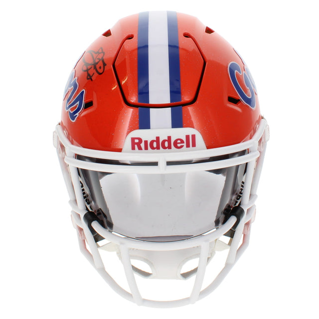 Emmitt Smith Autographed Florida Gators Speedflex Midi Helmet Beckett Witnessed
