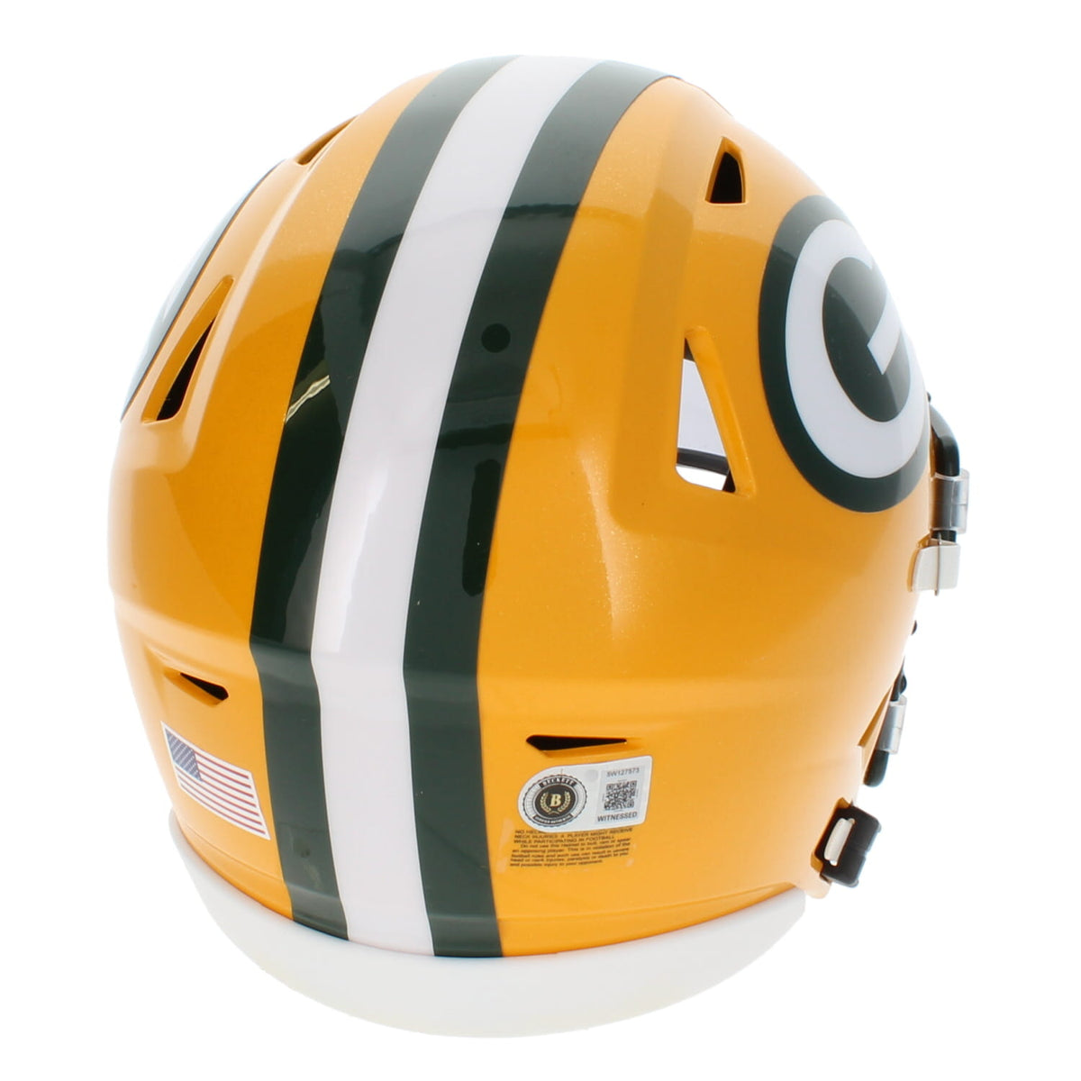 Eddie Lacy Autographed/Inscribed "2013 OROY" Green Bay Packers Speedflex Midi Helmet Beckett