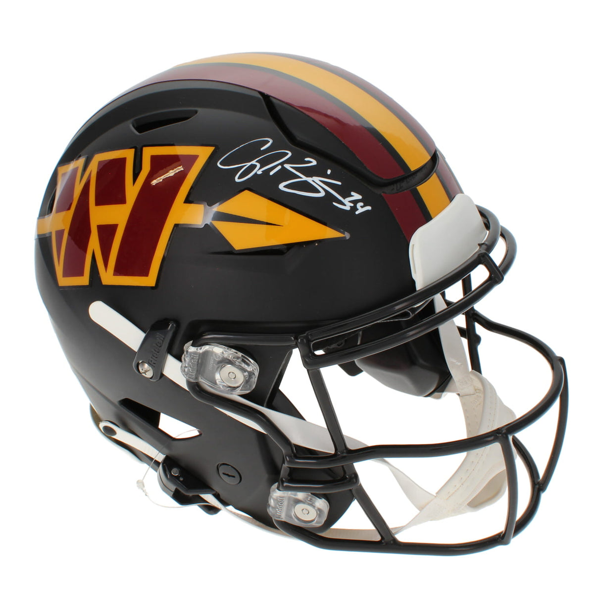 Champ Bailey Autographed Washington Commanders 2026 Black Alternate Speedflex Authentic Helmet Beckett