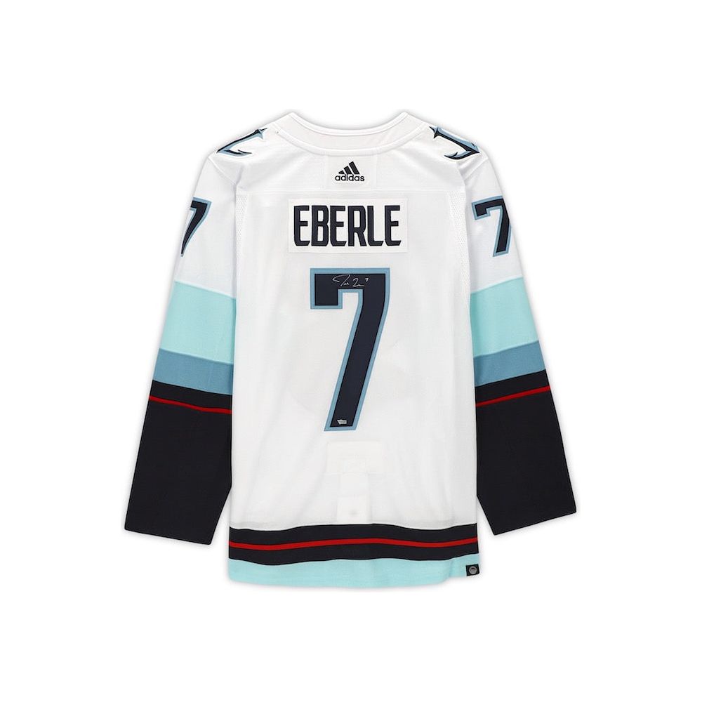 JORDAN EBERLE Autographed Inaugural Season Patch Seattle Kraken Jersey FANATICS