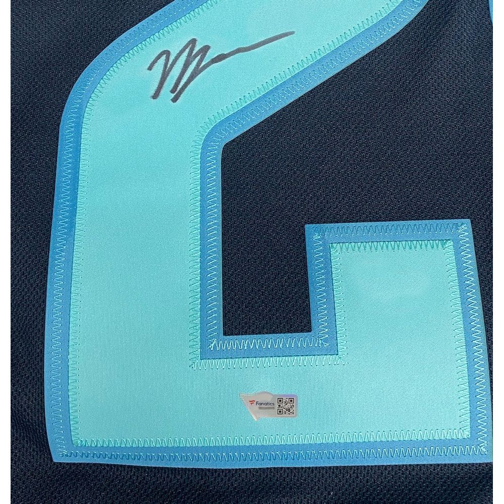 VINCE DUNN Autographed Seattle Kraken Authentic Navy Inaugural Patch Jersey FANATICS