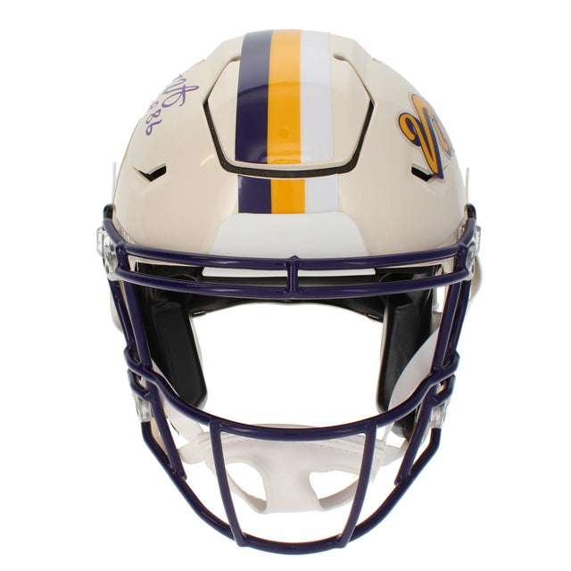 Fran Tarkenton Autographed/Inscribed "HOF 86" Minnesota Vikings RETRO Speedflex Authentic Helmet Beckett