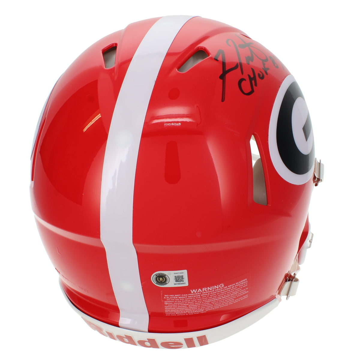 Fran Tarkenton Autographed/Inscribed "CHOF 87" Georgia Bulldogs Speed Authentic Helmet Beckett