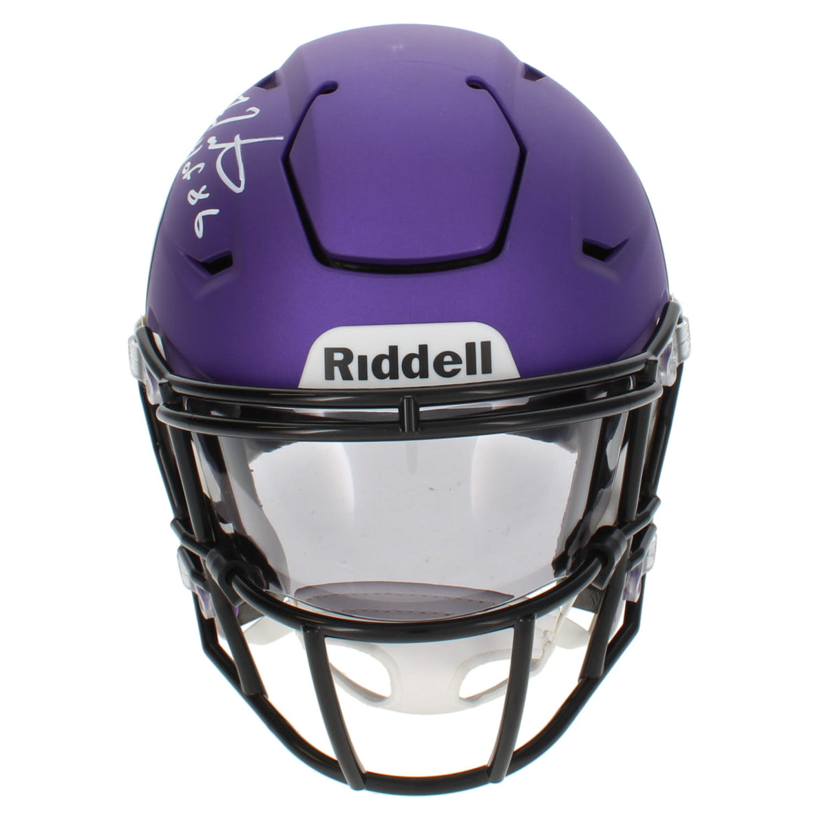Fran Tarkenton Autographed/Inscribed "HOF 86" Minnesota Vikings Speedflex Midi Helmet Beckett