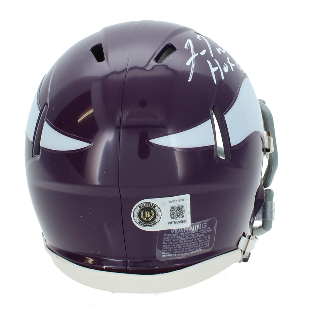 Fran Tarkenton Autographed "HOF 86" Vikings 1961-79 Throwback Mini Helmet Beckett