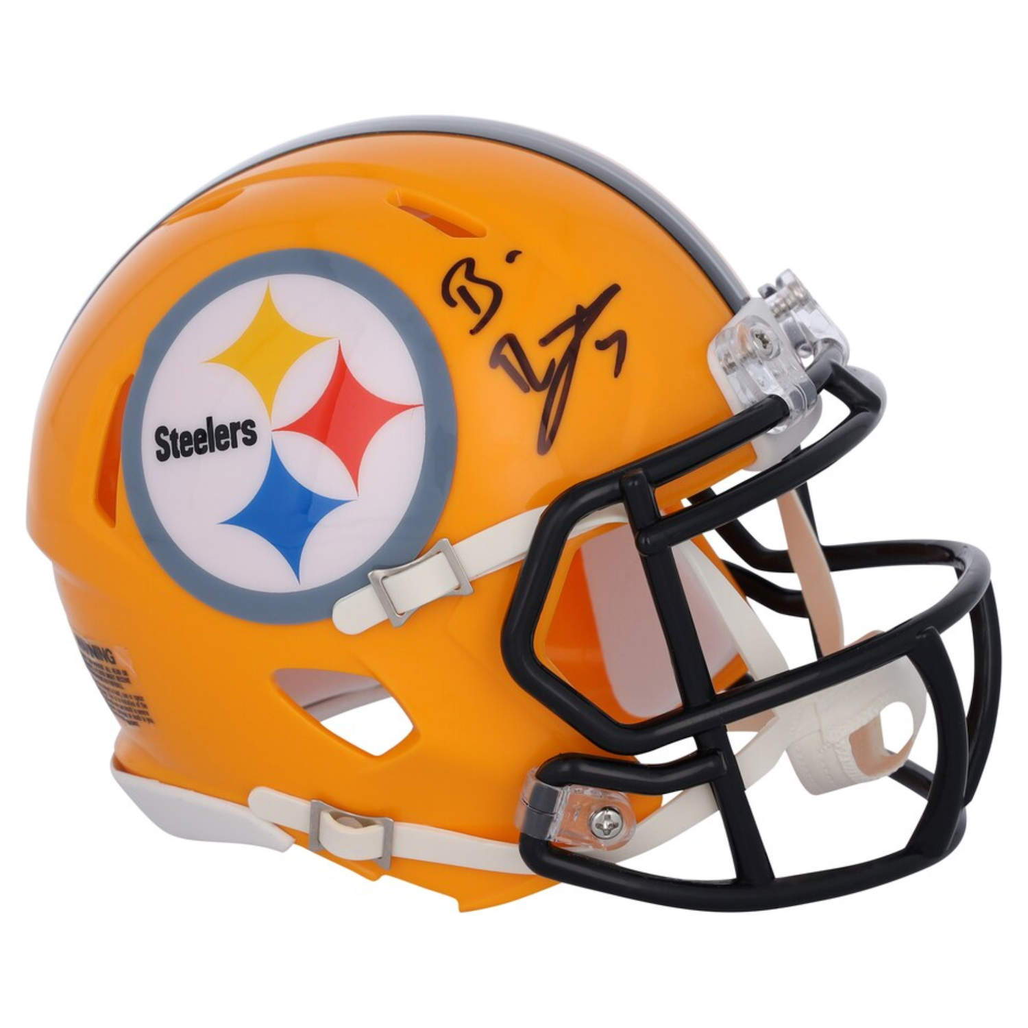 Ben Roethlisberger Autographed Steelers 75th Anniversary TB Mini Helmet Fanatics