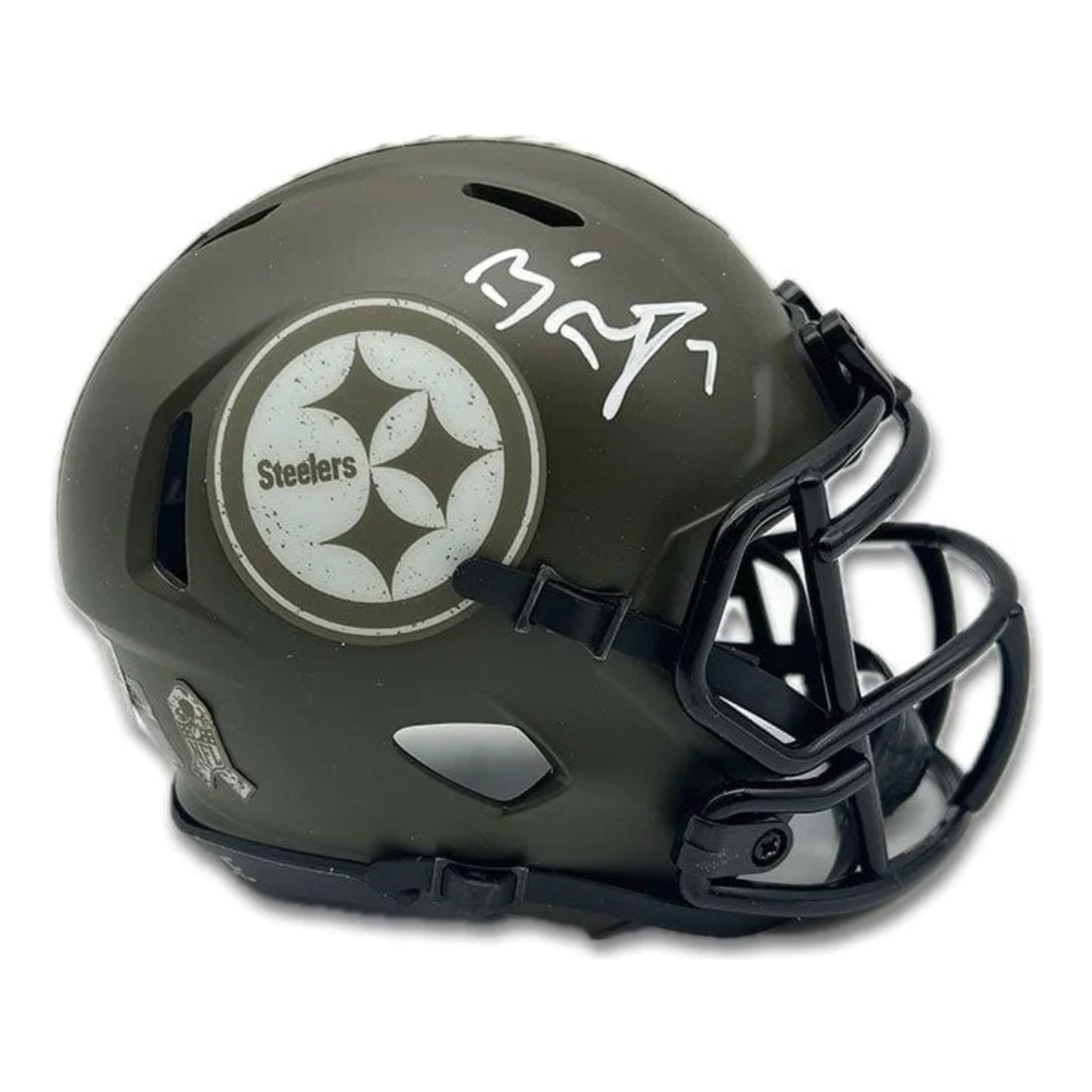 Ben Roethlisberger Autographed Steelers Salute to Service Mini Helmet Fanatics