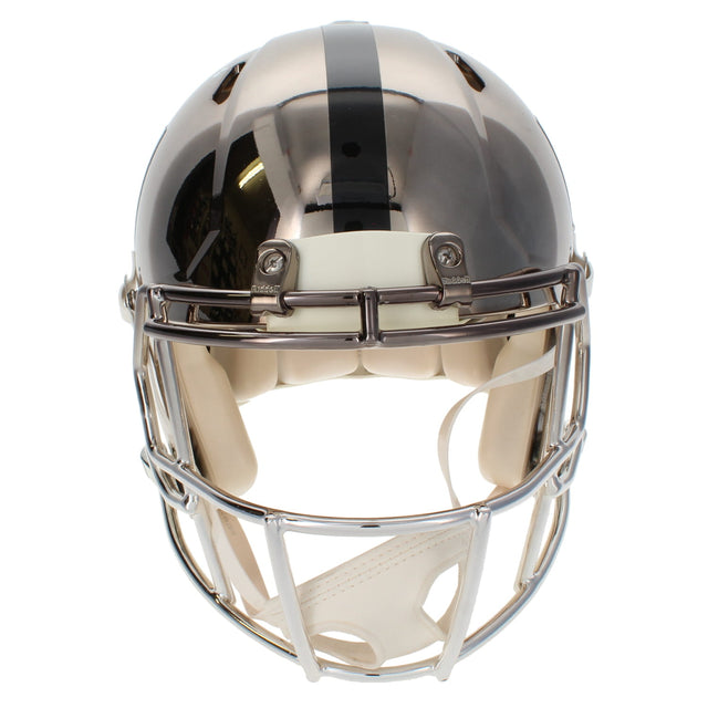 Ashton Jeanty Autographed Las Vegas Raiders Custom Spectra Chrome Speed Authentic Helmet Beckett