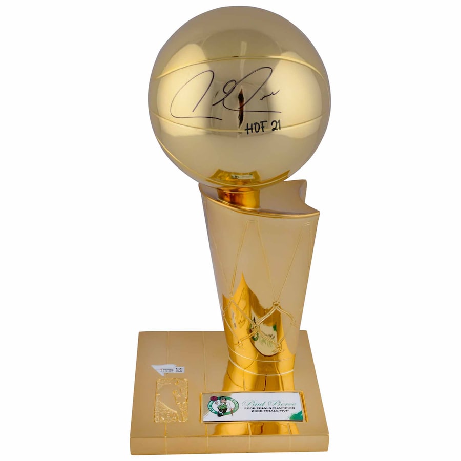 OSCAR ROBERTSON Autographed Milwaukee Bucks Replica Champ Trophy FANATICS