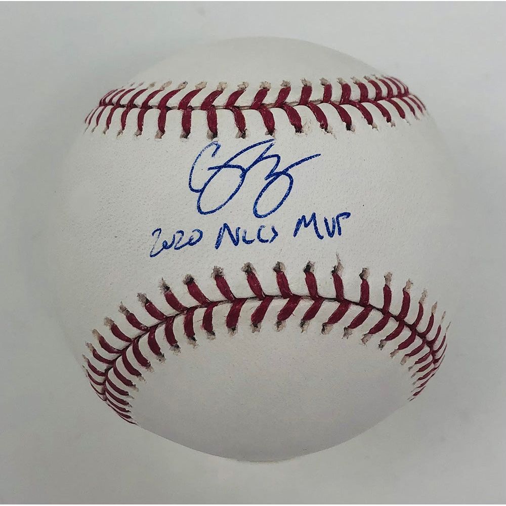 COREY SEAGER Los Angeles Dodgers Autographed / Inscribed "2020 NLCS MVP" Official MLB Baseball FANATICS