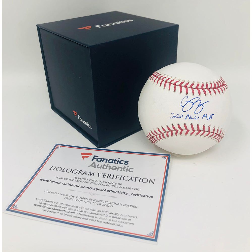 COREY SEAGER Los Angeles Dodgers Autographed / Inscribed "2020 NLCS MVP" Official MLB Baseball FANATICS