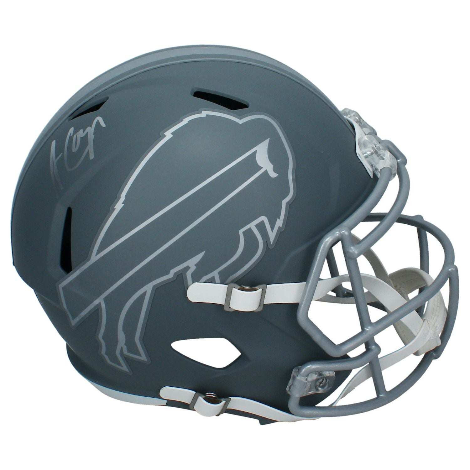 Amari Cooper Autographed Buffalo Bills Speed Slate Full Size Helmet Beckett