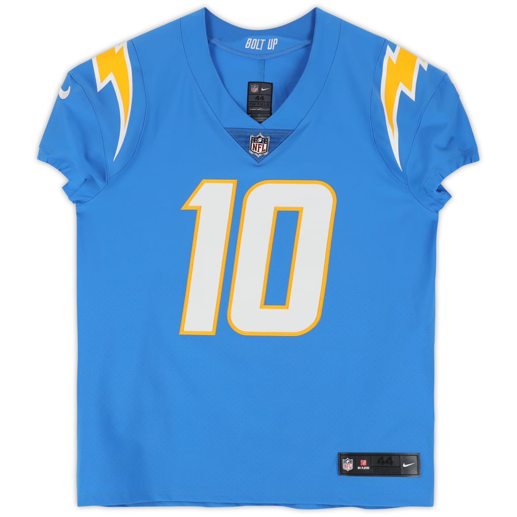 Justin Herbert Autographed Los Angeles Chargers Powder Blue Nike Limited Jersey Fanatics