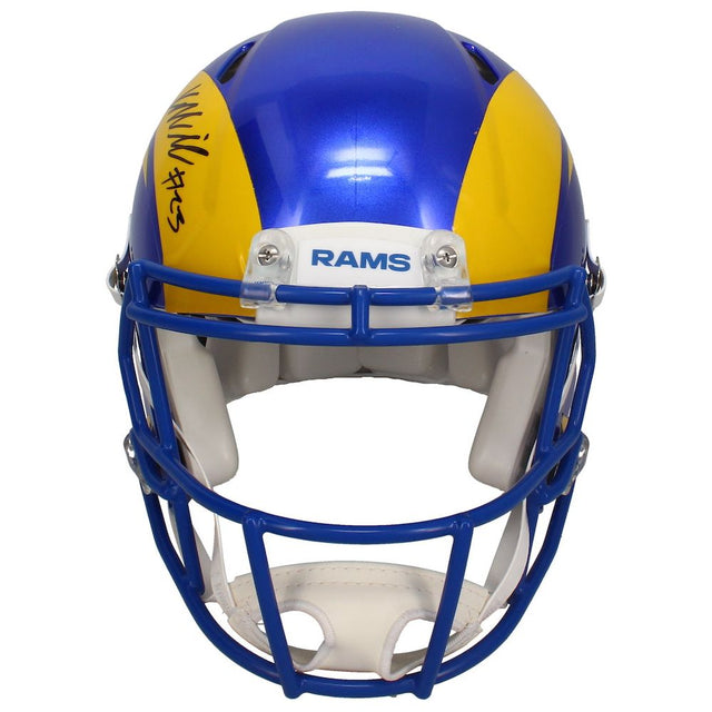 Kyren Williams Autographed Los Angeles Rams Authentic Speed Helmet Beckett