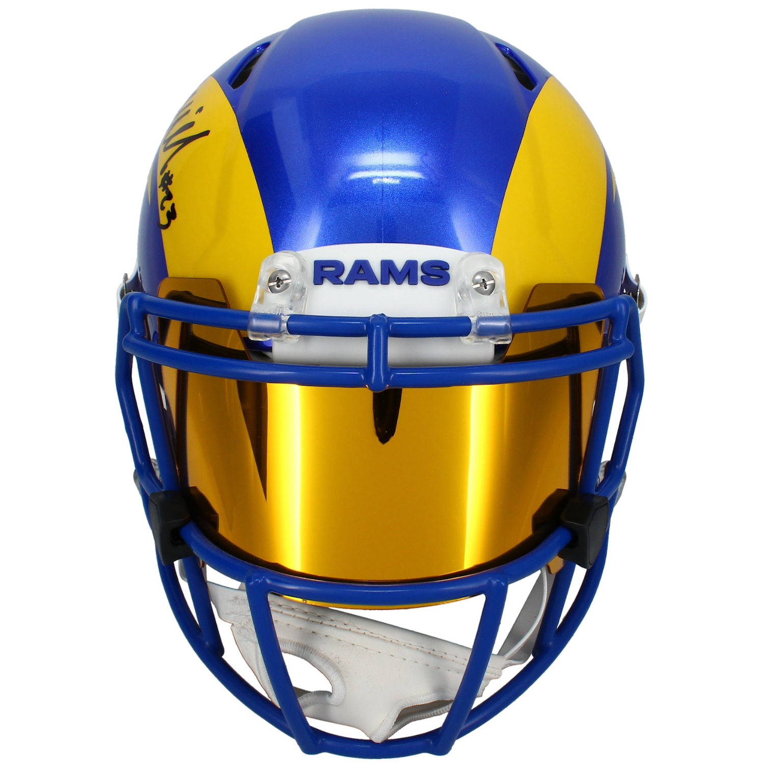 Kyren Williams Autographed Los Angeles Rams Authentic Helmet w/ Visor Beckett