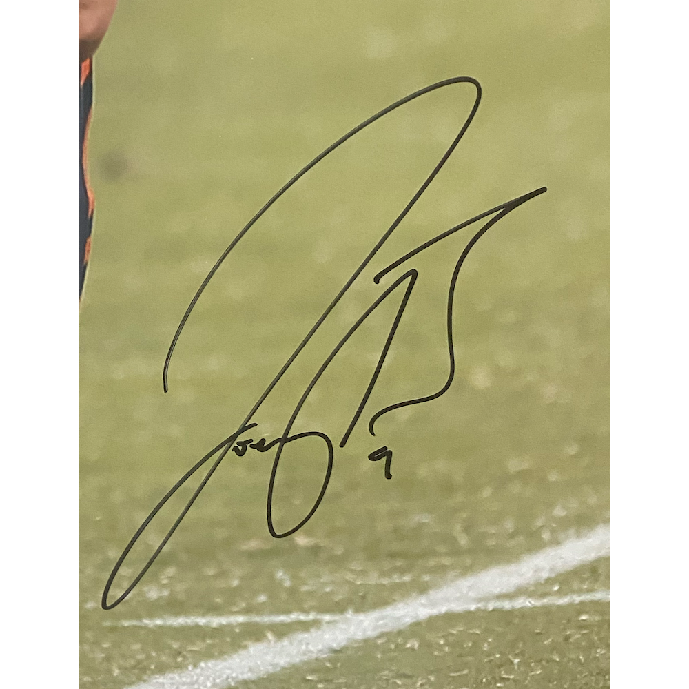 Joe Burrow Autographed Bengals "Roll Out" Framed 16" x 20" Photo Fanatics