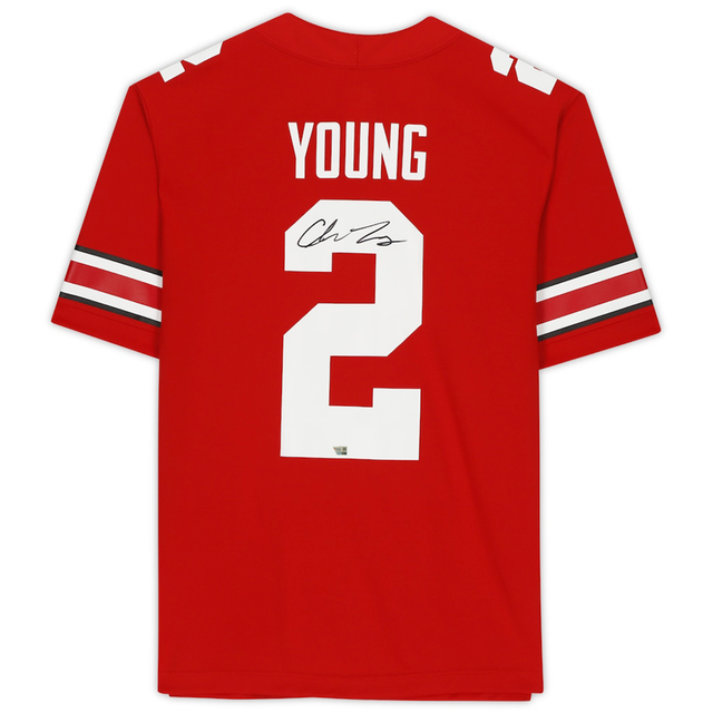 Chase Young Autographed Ohio State Buckeyes Scarlet Nike Game Jersey Fanatics