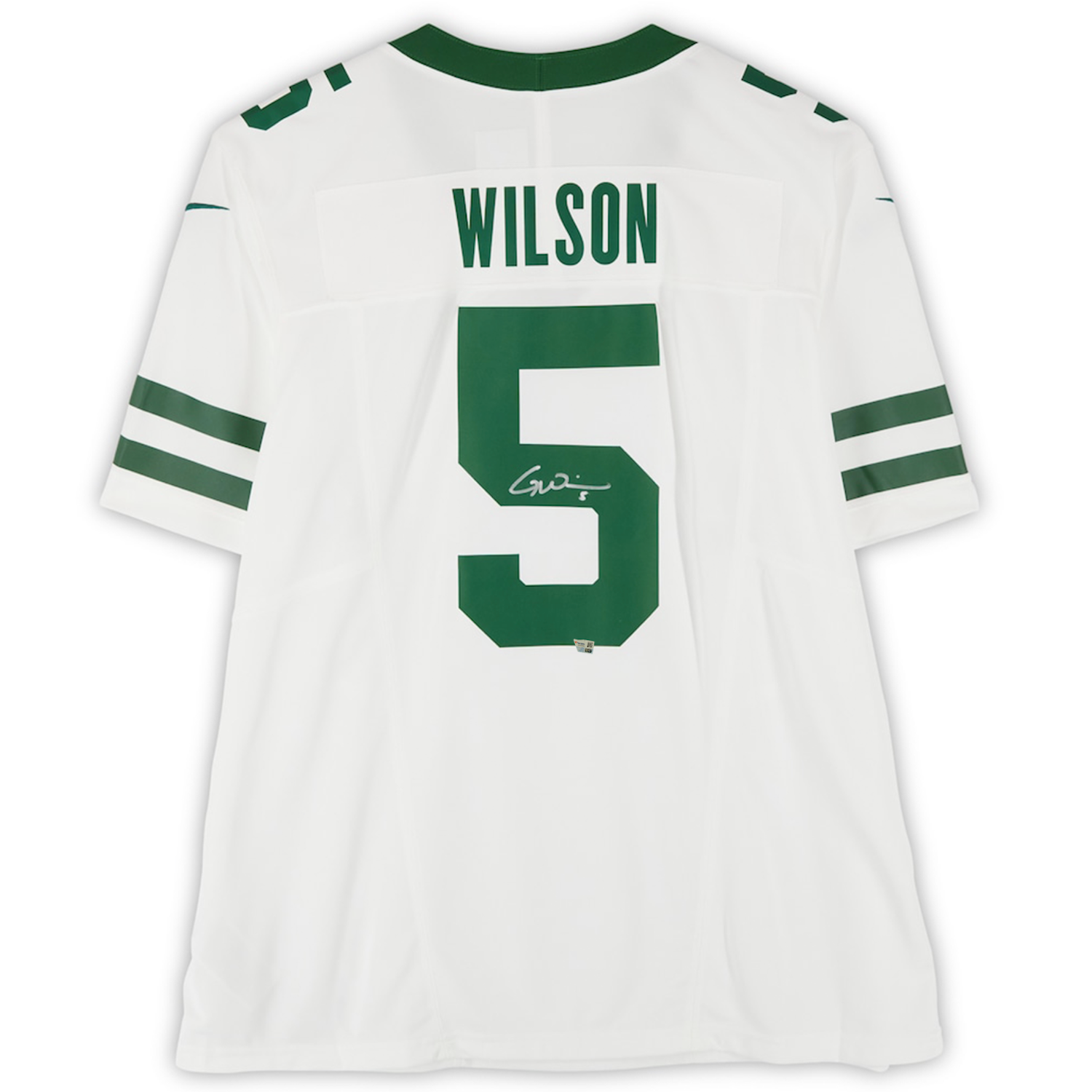 Garrett Wilson Autographed New York Jets White Nike Limited Jersey