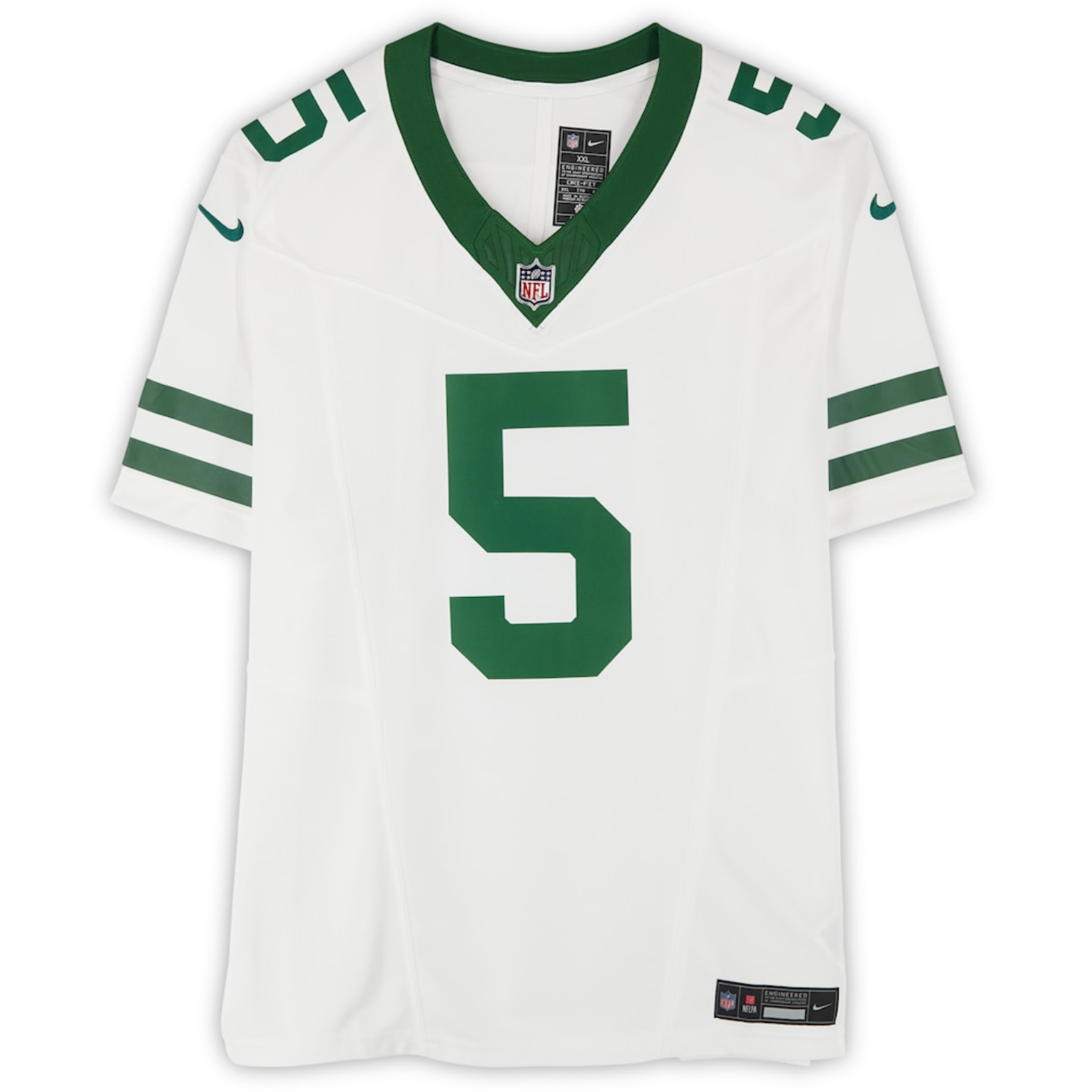 Garrett Wilson Autographed New York Jets White Nike Limited Jersey