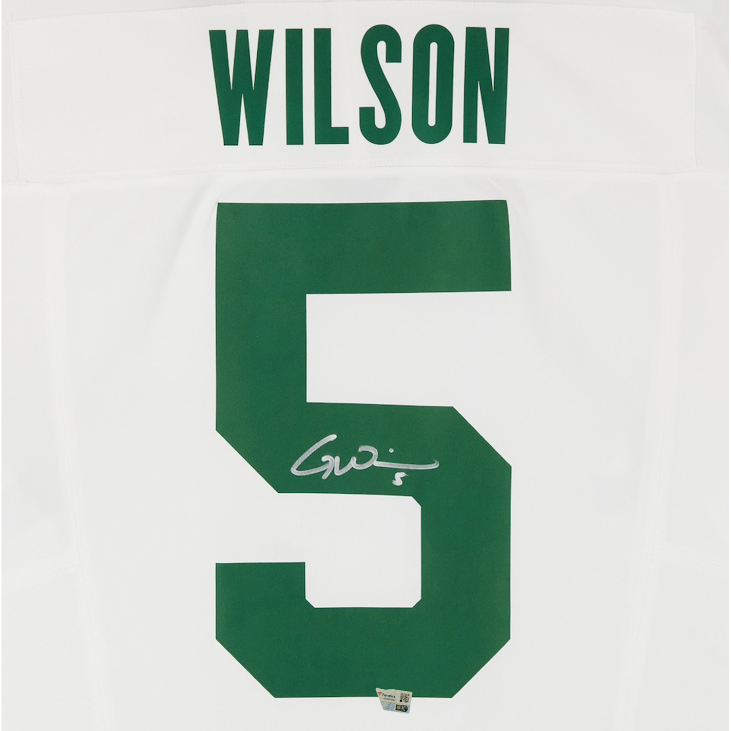 Garrett Wilson Autographed New York Jets White Nike Limited Jersey