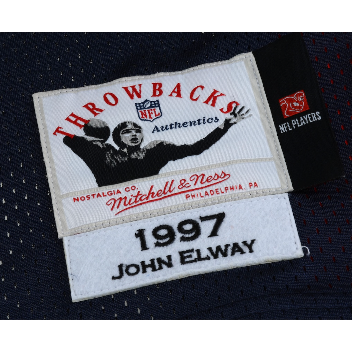 John Elway Autographed Denver Broncos Throwback Authentic Jersey Fanatics