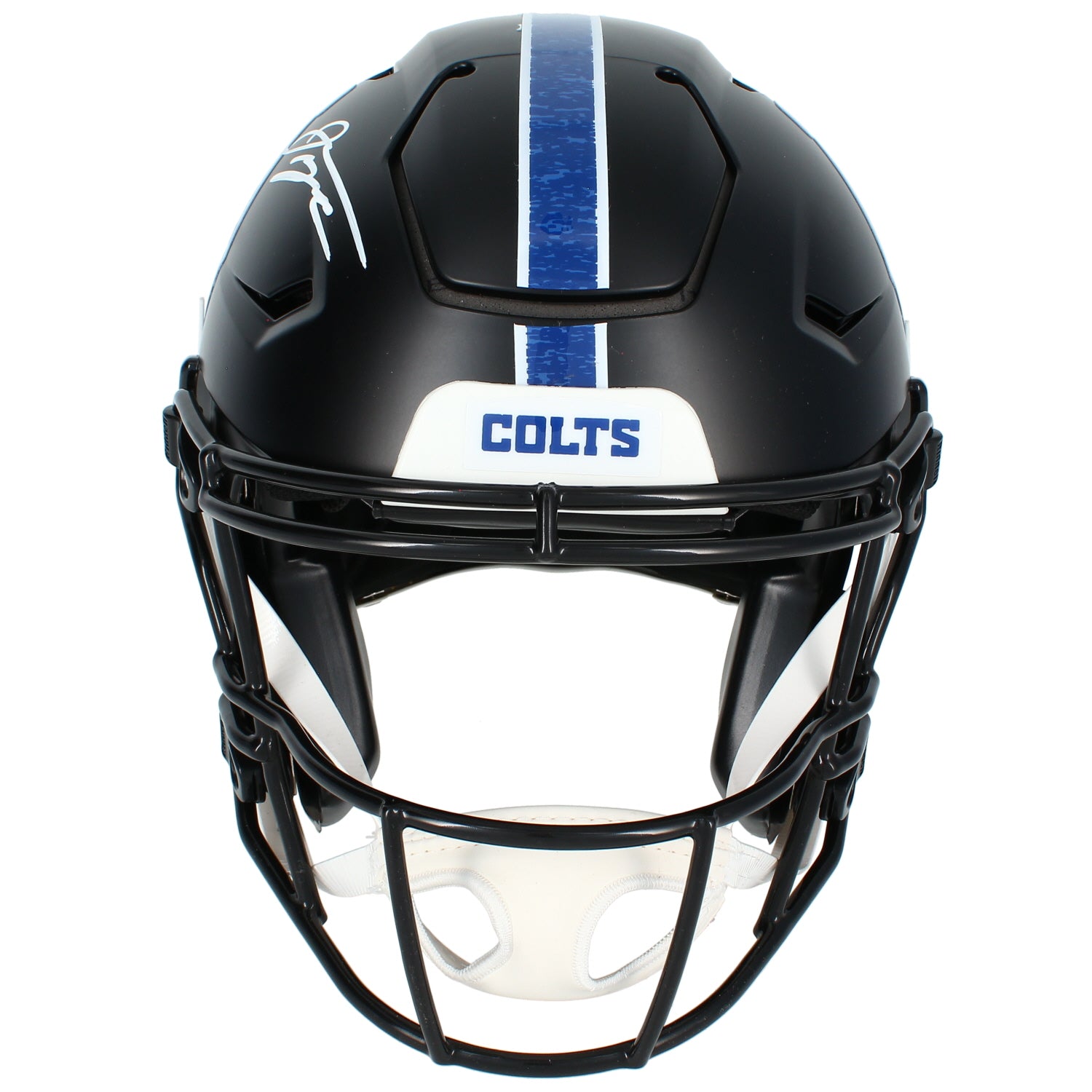 Jonathan Taylor Autographed Indianapolis Colts Black 2023 Alternate Speedflex Authentic Helmet Beckett