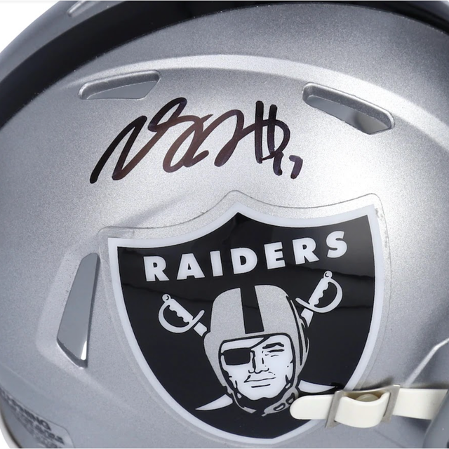 DAVANTE ADAMS Autographed Las Vegas Raiders Speed Mini Helmet FANATICS