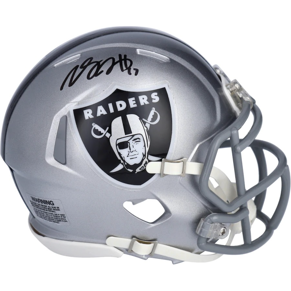 DAVANTE ADAMS Autographed Las Vegas Raiders Speed Mini Helmet FANATICS