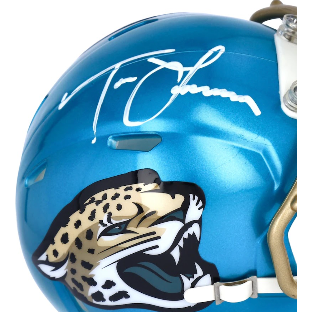 Trevor Lawrence Autographed Jaguars Flash Speed Mini Helmet Fanatics