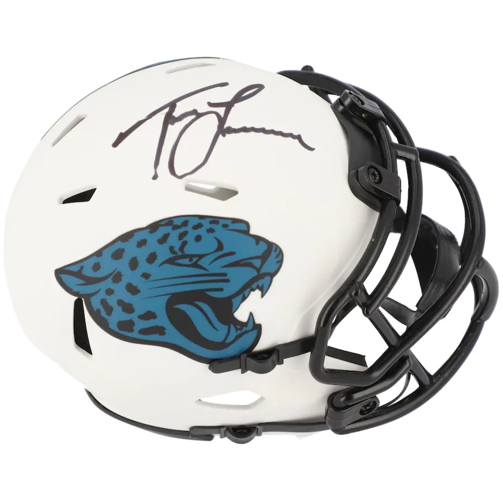 Trevor Lawrence Autographed Jaguars Lunar Eclipse Speed Mini Helmet Fanatics