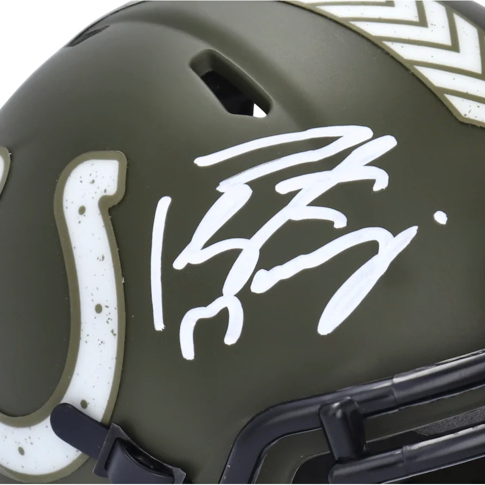 PEYTON MANNING Autographed Indianapolis Colts STS Mini Speed Helmet FANATICS