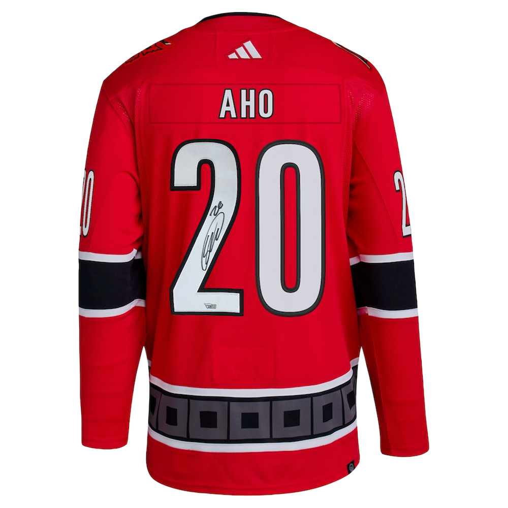 Sebastian Aho Autographed Carolina Hurricanes Reverse Retro Adidas Jersey Fanatics