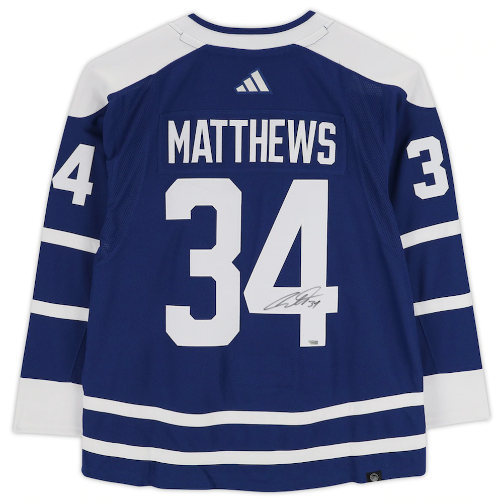AUSTON MATTHEWS Autographed Toronto Maple Leafs Authentic 2023 Reverse Retro Jersey FANATICS